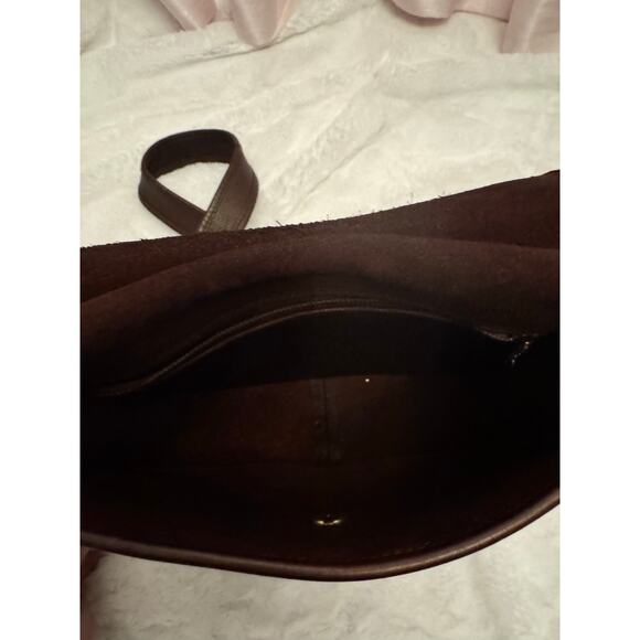 Vintage Coach 9988 Dark Mahogany Crescent Saddle Crossbody Made in / USA - Picture 9 of 14